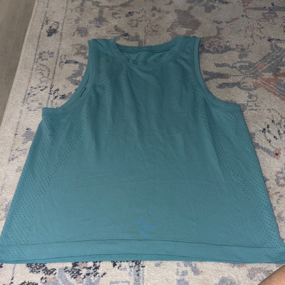 Lululemon Sleeveless Teal Shirt size 4